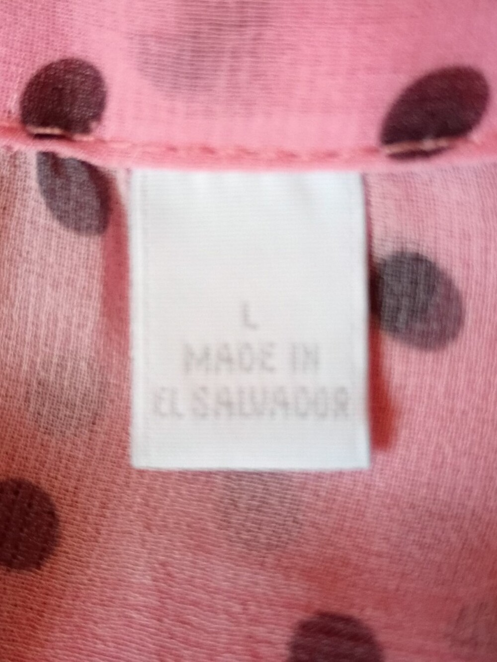 New York & Company Ladies Pink Polka Dot Sheer Tie-Front Sleeveless Blouse Sz Lg - Picture 8 of 10